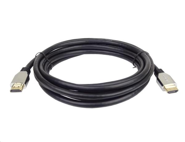 Kábel HDMI PREMIUMCORD 2.1 vysokorýchlostný + ethernetový kábel (krytky zo zinkovej zliatiny,  pozlátené konektory) 2 m5