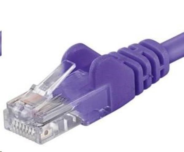 PREMIUMCORD Patch kábel UTP RJ45-RJ45 CAT5e 10m fialový