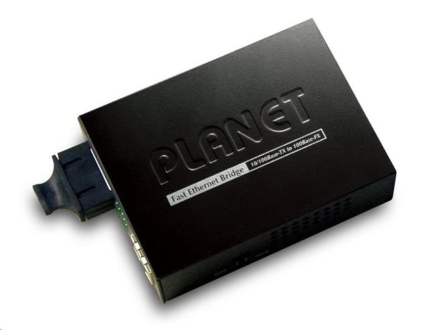 Planet FT-802S15 Konvertor,  10/ 100Base-TX - 100Base-FX,  SC,  singlemode