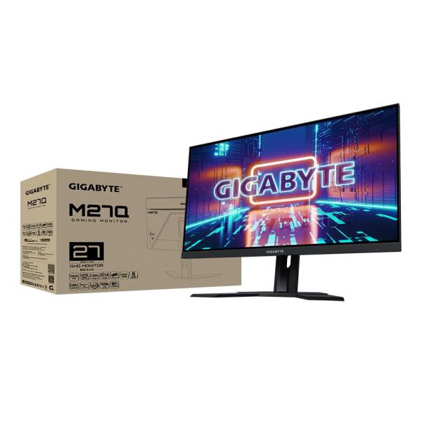 GIGABYTE LCD - 27" Gaming monitor M27Q EK,  IPS,  2560 x 1440 QHD,  170Hz,  1000:1,  350cd/ m2,  0.5ms,  2xHDMI,  1xDP5