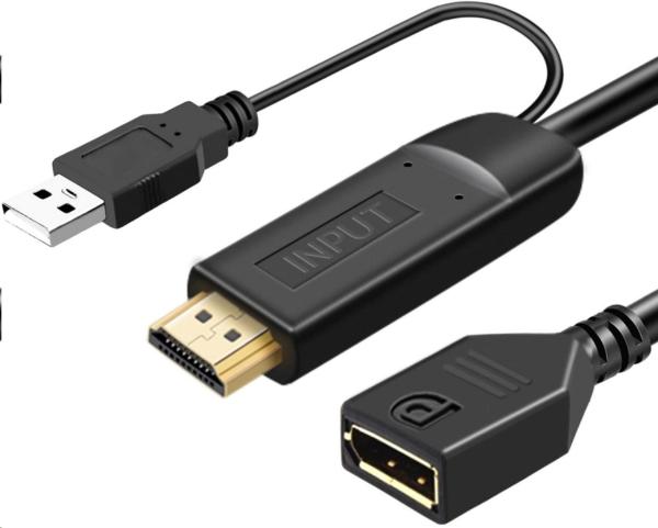 Adaptér HDMI PremiumCord 2.0 na DisplayPort 1.2 rozlíšenia 4K@60Hz 25cm