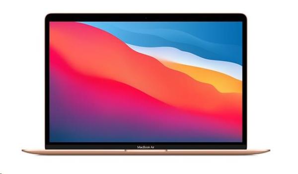 APPLE MacBook Air 13"", čip M1 s 8-jadrovým CPU a 7-jadrovým GPU, 256 GB, 8 GB RAM - zlatý