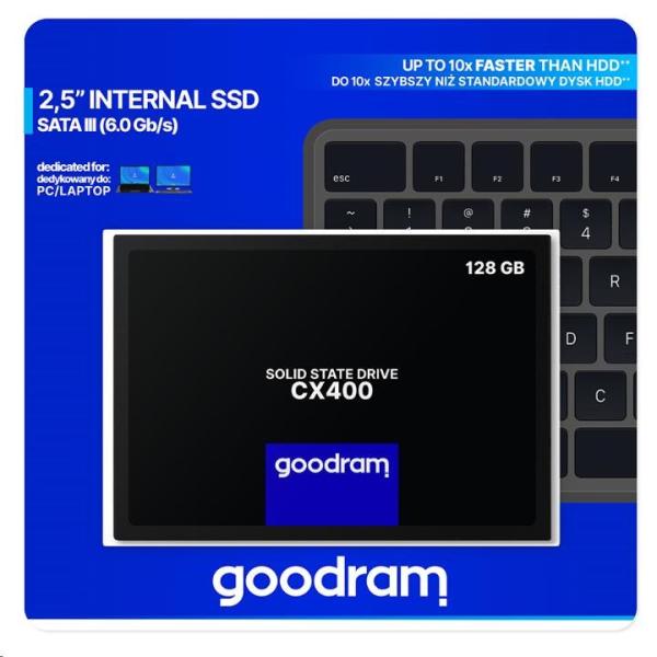 GOODRAM SSD CX400 Gen.2 128GB,  SATA III 7mm,  2, 5"2