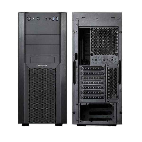 CHIEFTEC Miditower skriňa CW-01B-OP čierna,  ATX,  2x USB 3.0 /  3.1 Gen 11