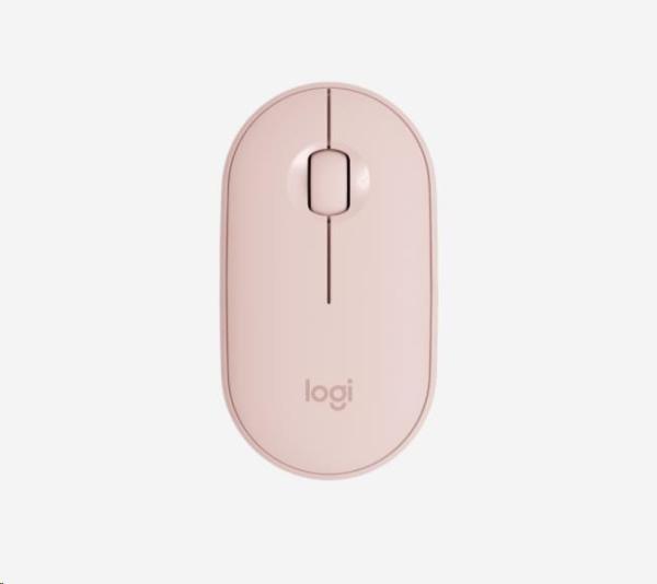 Bezdrôtová myš Logitech Pebble M350,  ružová
