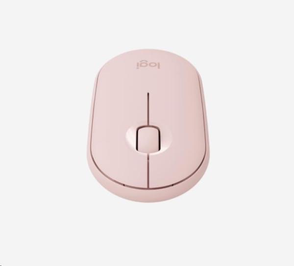 Bezdrôtová myš Logitech Pebble M350,  ružová2