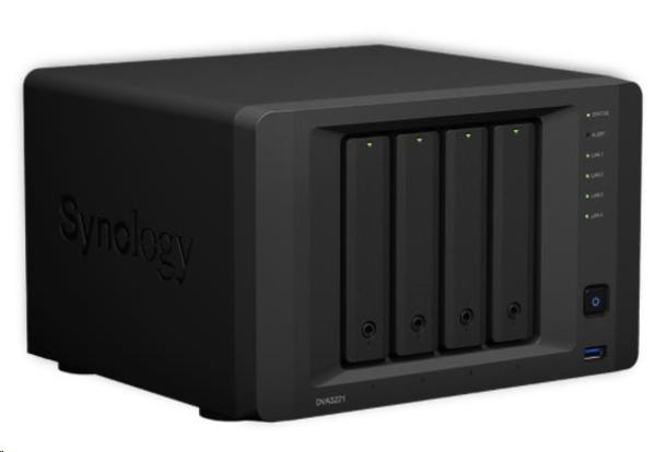 Synology DVA3221 (4C/AtomC3538/2,1GHz/8GBRAM/GTX1650/4xSATA/3xUSB3.0/2xSATA/1xCOM/4xGbE)4