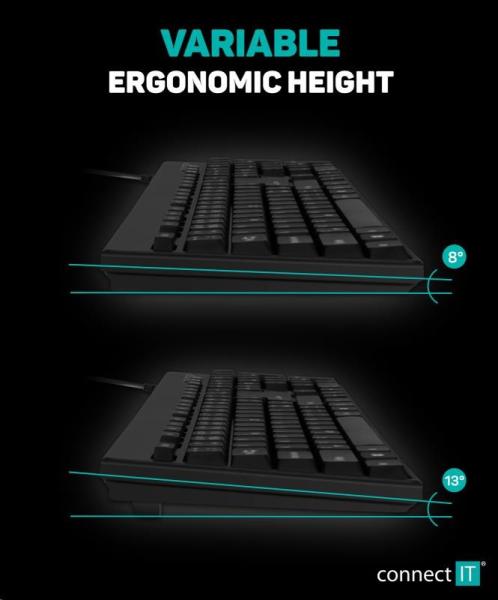 CONNECT IT Combo drátová černá klávesnice + myš,  CZ + SK layout4