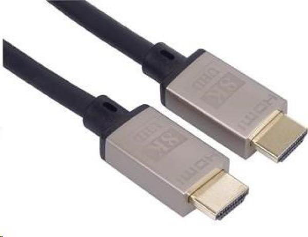 Kábel HDMI PREMIUMCORD 2.1 vysokorýchlostný + ethernetový kábel 8K@60Hz, 4K@120Hz, pozlátené konektory, 3 m