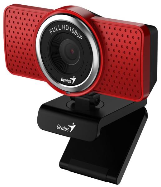 GENIUS webová kamera ECam 8000/ červená/ Full HD 1080P/ USB2.0/ mikrofón3