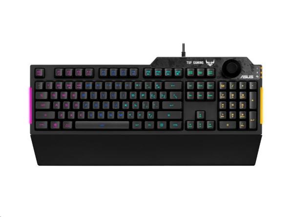 ASUS klávesnice TUF GAMING K1 (RA04),  membránová,  US,  černá