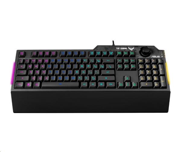 ASUS klávesnice TUF GAMING K1 (RA04),  membránová,  US,  černá0