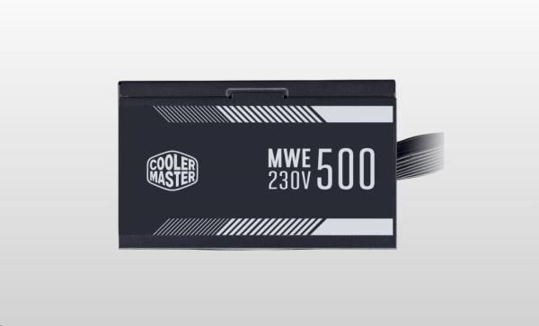 Cooler Master zdroj MWE 500W WHITE 230V - V2,  120mm,  80+ BULK4
