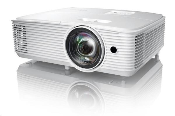 Optoma projektor W309ST  (DLP, FULL 3D, WXGA, 3 800 ANSI, 25 000:1, 16:10, HDMI, VGA, RS232, 10W speaker)0