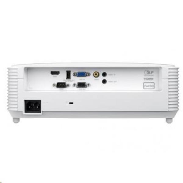 Optoma projektor W309ST  (DLP, FULL 3D, WXGA, 3 800 ANSI, 25 000:1, 16:10, HDMI, VGA, RS232, 10W speaker)1