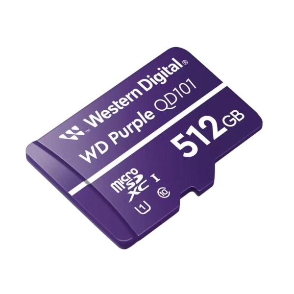 WD MicroSDXC karta 512GB Purple WDD512G1P0C Class 10 (R:100/ W:60 MB/ s)1
