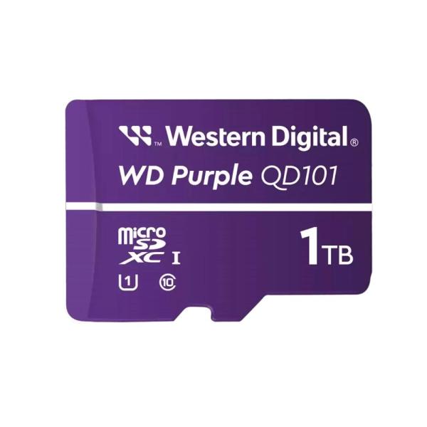 Karta WD MicroSDXC 1TB Purple WDD100T1P0C Class 10 (R:100/ W:60 MB/ s)