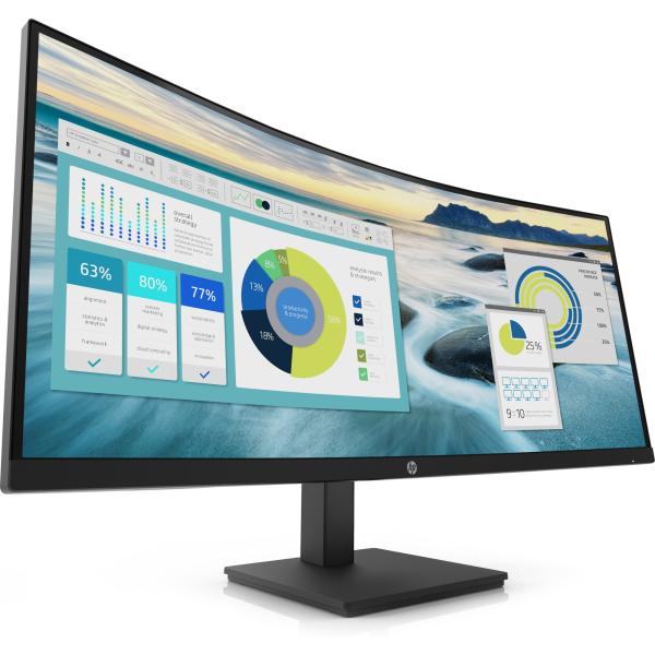 HP LCD P34hc 34" širokouhlý VA (3440x1440,  5ms,  250nits,  3500:1, DP,  HDMI,  USB-C(DP,  65W out), USB 3.2 4x,  3w Repro1