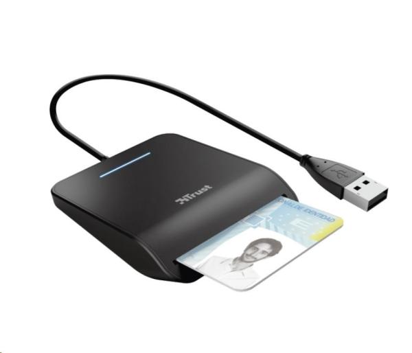 Čítačka kariet TRUST PRIMO (DNI, smartcard), externá, USB, 100 cm