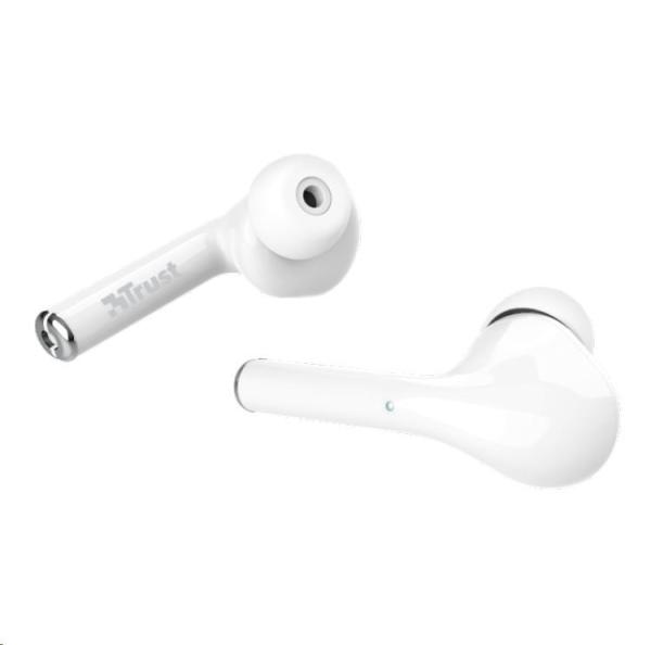 TRUST sluchátka NIKA Touch Bluetooth Wireless Earphones, white/bílá6