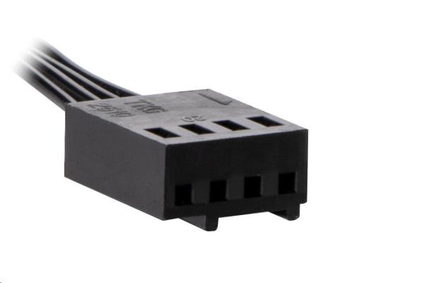 EVOLVEO Ptero 12CR,  PWM,  4pin,  LED červená,  12V ventilátor 120mm4