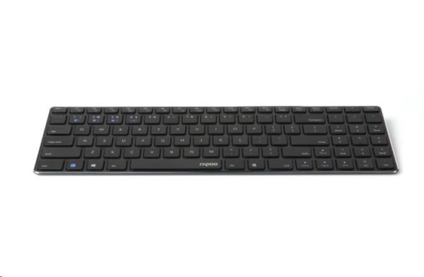 RAPOO klávesnice E9100M,  bezdrátová,  Ultra-slim,  CZ/ SK,  černá2