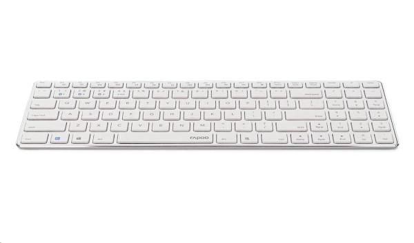 RAPOO klávesnice E9100M,  bezdrátová,  Ultra-slim,  CZ/ SK,  bílá1