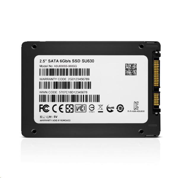 ADATA SSD 3, 84TB Ultimate SU630 2, 5" SATA III 6Gb/ s (R:520/ W:450 MB/ s)5