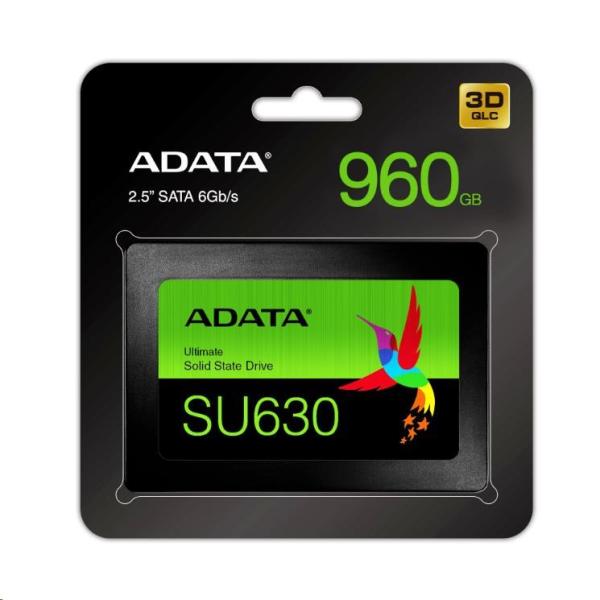 ADATA SSD 3, 84TB Ultimate SU630 2, 5" SATA III 6Gb/ s (R:520/ W:450 MB/ s)0