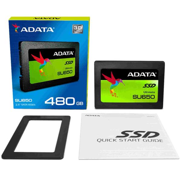 ADATA SSD 512GB Ultimate SU650SS 2, 5" SATA III 6Gb/ s (R:520/  W:450MB/ s)0
