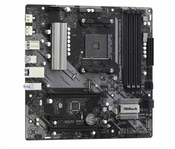 ASRock MB Sc AM4 B550M PHANTOM GAMING 4,  AMD B550,  4xDDR4,  1xDP,  1xHDMI,  mATX3