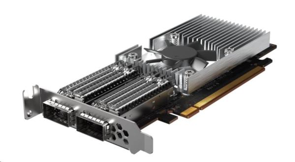 QNAP QXG-100G2SF-E810 - 100GbE (2porty) PCIe karta; nízky profil; PCIe Gen4 x16
