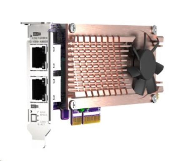 Rozširujúca karta QNAP QM2-2P2G2T 2xM.2 2280 SATA SSD,  2x2.5GbE,  4xPCle0