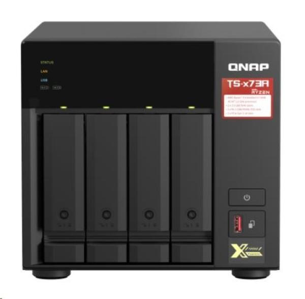 QNAP TS-473A-8G (4C/ Ryzen V1500B/ 2, 2GHz/ 8GBRAM/ 4xSATA/ 2xM.2/ 2x2, 5GbE/ 3xUSB3.2/ 2xPCIe)