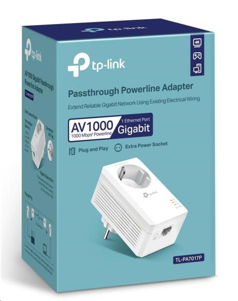 TP-Link TL-PA7017P průchozí powerline adaptér (AV1000, 1xGbE,  HomePlug AV2)2