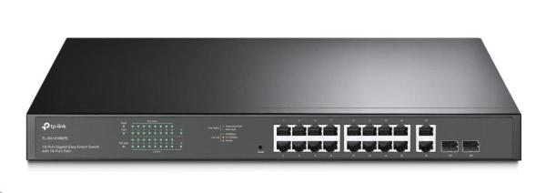 TP-Link CCTV Easy Smart switch TL-SG1218MPE (16xGbE,  2xGbE/ 2xSFP combo,  16xPoE+,  250W)