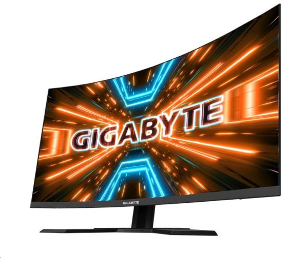 GIGABYTE LCD - 31.5" herný monitor G32QC A, 2560x1440 QHD, 350 cd/m2, 1 ms, 2xHDMI 2.0, 1xDP 1.2, 2xUSB 3.0, krivka, VA
