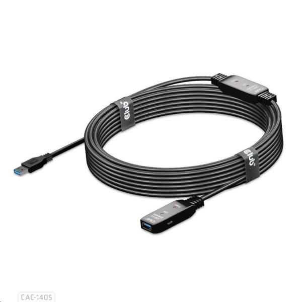 Kábel USB Club3D 3.2 Kábel aktívneho opakovača Gen1 M/ F 28AWG,  10 m2