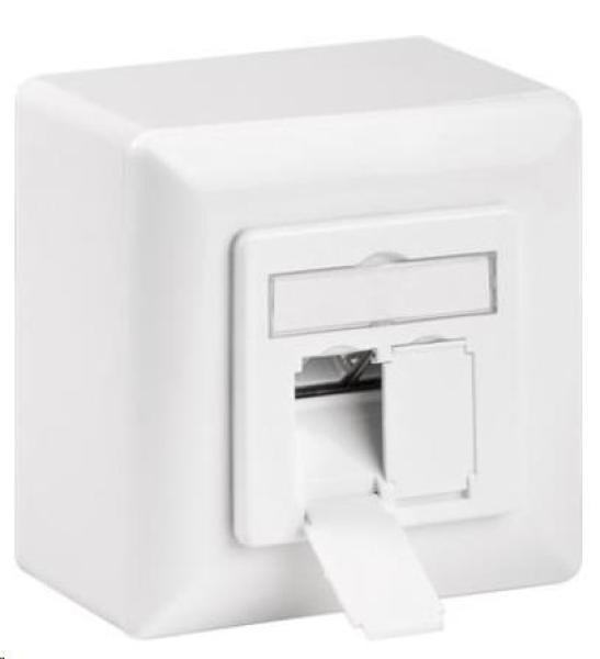 Sieťová zásuvka CAT 6a triedy EA na/ pod omietkou 2x RJ45