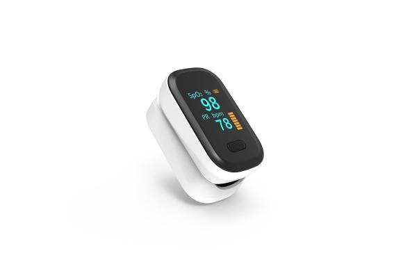 Orava Oxi-1 pulzní oxymetr,  prstový,  OLED displej,  automatické vypnutí,  30 - 240 tepů /  minutu