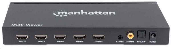 Manhattan HDMI Switch,  1080p 4-portový HDMI multiprepínač,  čierny2
