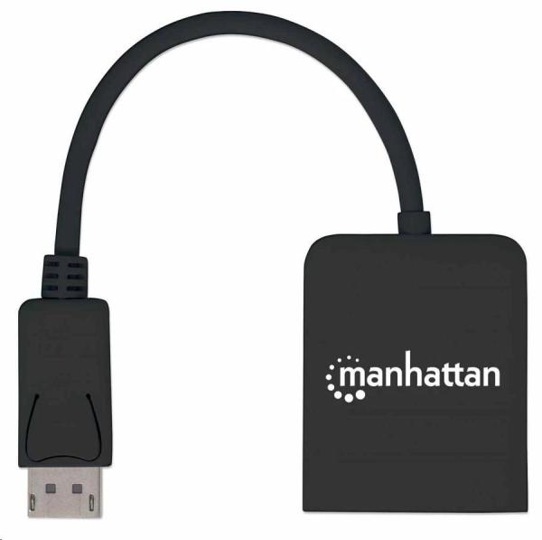 Manhattan Hub,  MST hub DisplayPort na duálny HDMI (M/ F),  čierny4