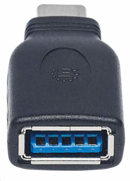 Adaptér Manhattan USB,  USB 3.1 Gen 1,  USB-C samec na USB-A samica,  5 Gb/ s,  čierna5