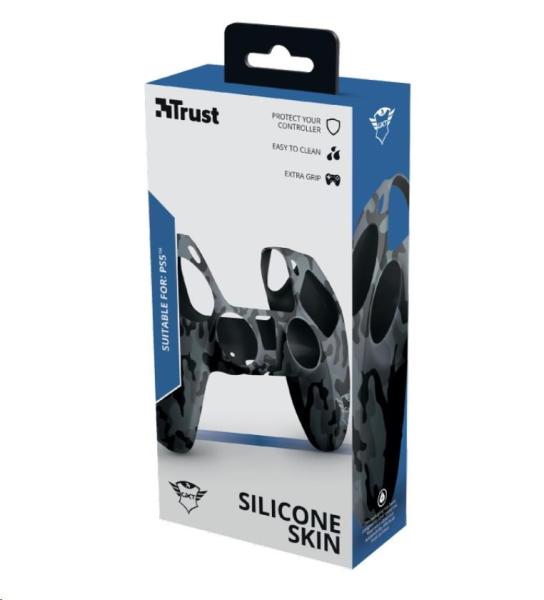 TRUST Obal na ovladač GXT 748 Controller Silicone Sleeve PS5,  black camo2