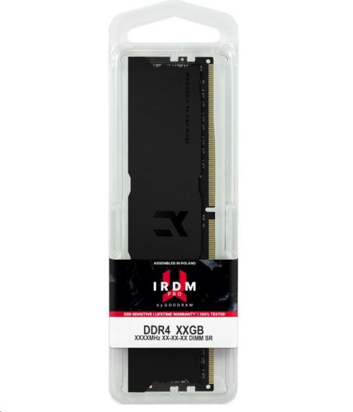 DDR4 DIMM 16GB 3600MHz CL18 SR (Kit 2x8GB) GOODRAM IRDM PRO,  Deep Black2