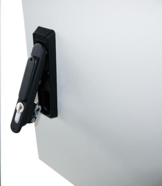 XtendLan 19" venkovní vodotěsný rozvaděč 12U 600x420,  krytí IP55,  nosnost 65kg,  3-bodový zámek,  šedý4