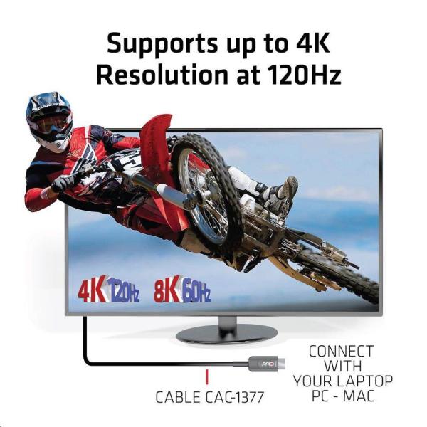 Club3D HDMI kábel,  Ultra High Speed HDMI™ Certified AOC Cable,  4K120Hz/  8K60Hz (M/ M),  15 m1