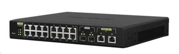 QNAP switch QSW-M2116P-2T2S (16x2, 5GbE, 2x10SFP+, 2x10GbE, 16xPoE+, 2xPoE++, 280W)4