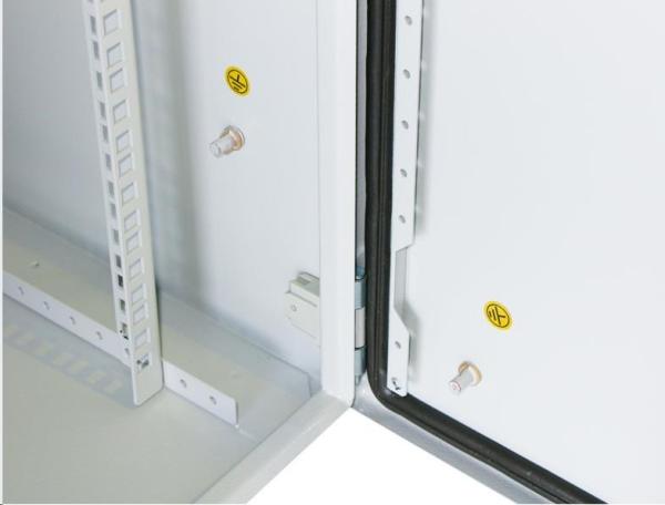 XtendLan 19" venkovní vodotěsný rozvaděč 17U 600x450,  krytí IP55,  nosnost 65kg,  3-bodový zámek,  šedý4