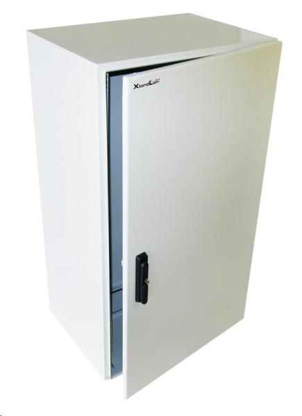 XtendLan 19" venkovní vodotěsný rozvaděč 22U 600x450,  krytí IP55,  nosnost 65kg,  3-bodový zámek,  šedý7